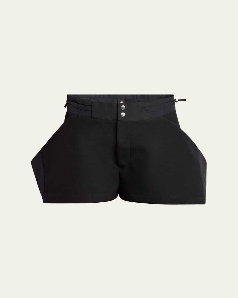 Flared Suiting Shorts